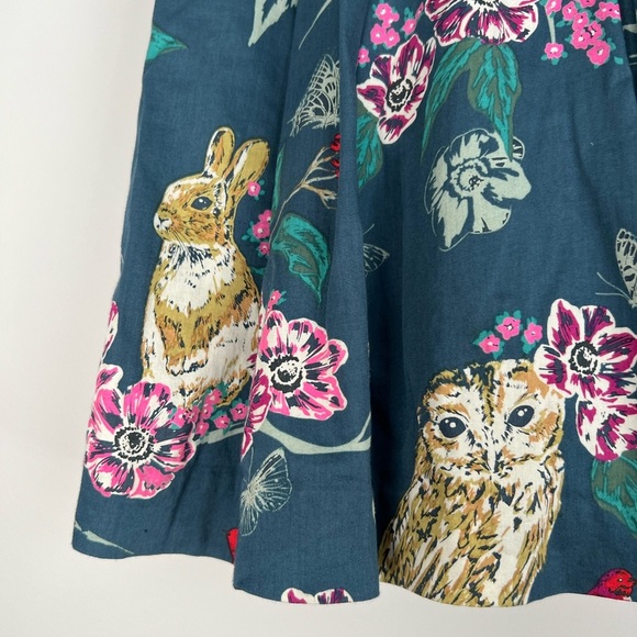 Tea Collection Dress with AOP Animals & Flowers Navy 18-24M Girl - Picture 2 of 4